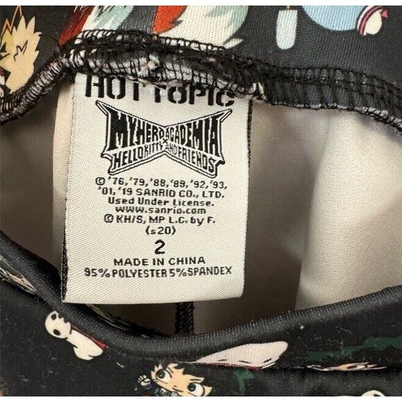 Hot Topic My Hero Academia x Hello Kitty and Friends Skater Suspender Skirt 2/2X - Picture 4 of 8